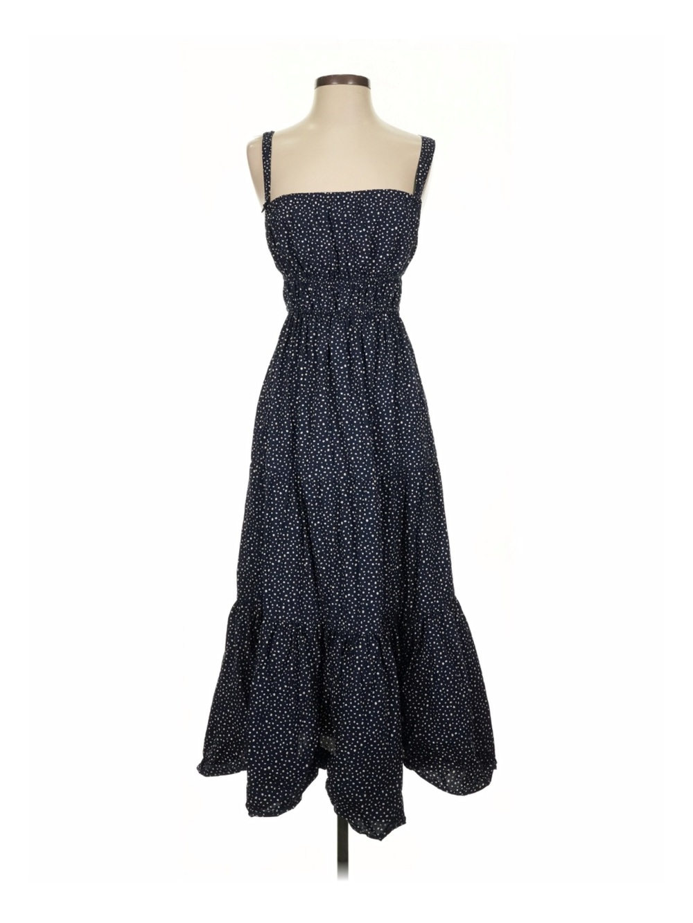 J. Crew Navy Blue Polka Dot Sundress